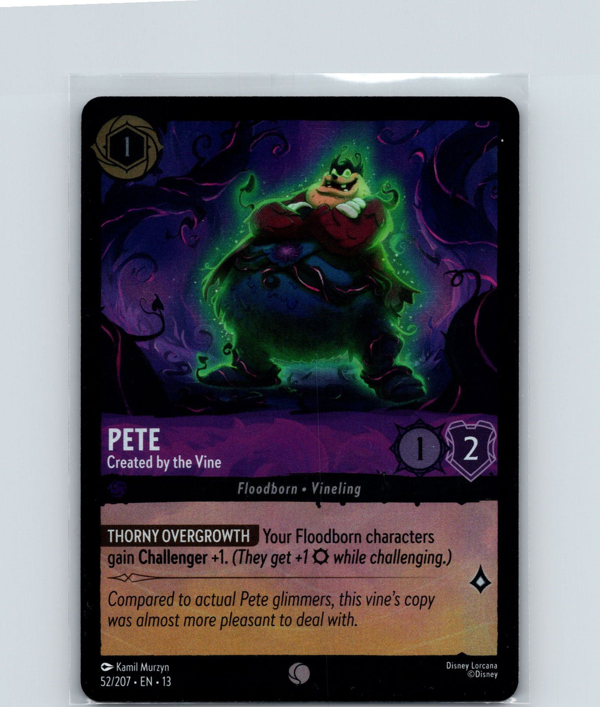 Pete - Created by the Vine Common Attack of the Vine! 52/207 NM