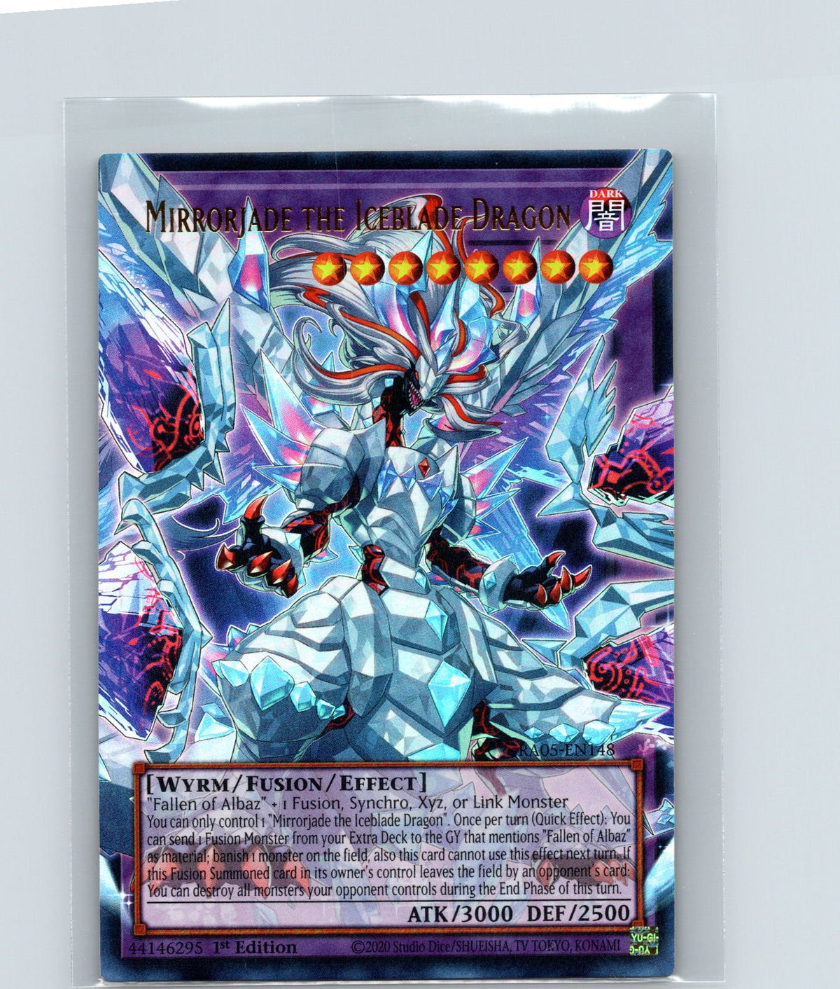 Mirrorjade the Iceblade Dragon Ultra Rare Rarity Collection 5 RA05-EN148 NM