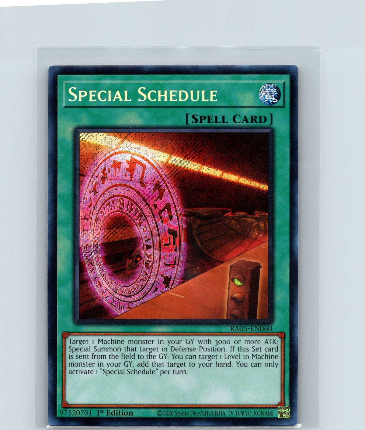 Special Schedule 1st Edition Secret Rare Rarity Collection 5 RA05-EN060 NM