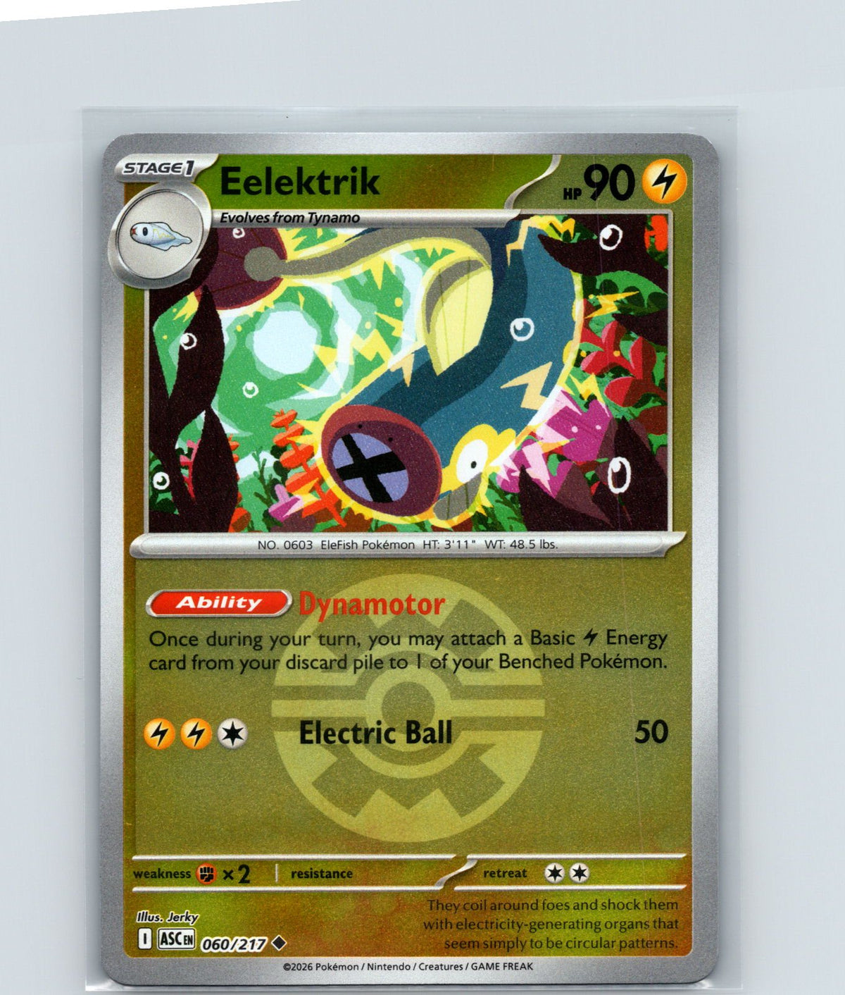 Eelektrik (Quick Ball) Reverse Holo Uncommon ME: Ascended Heroes 060/217 NM