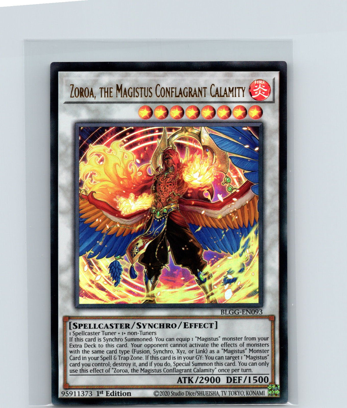 Zoroa, the Magistus Conflagrant Calamity 1st Edition Ultra Rare BLGG-EN093 NM