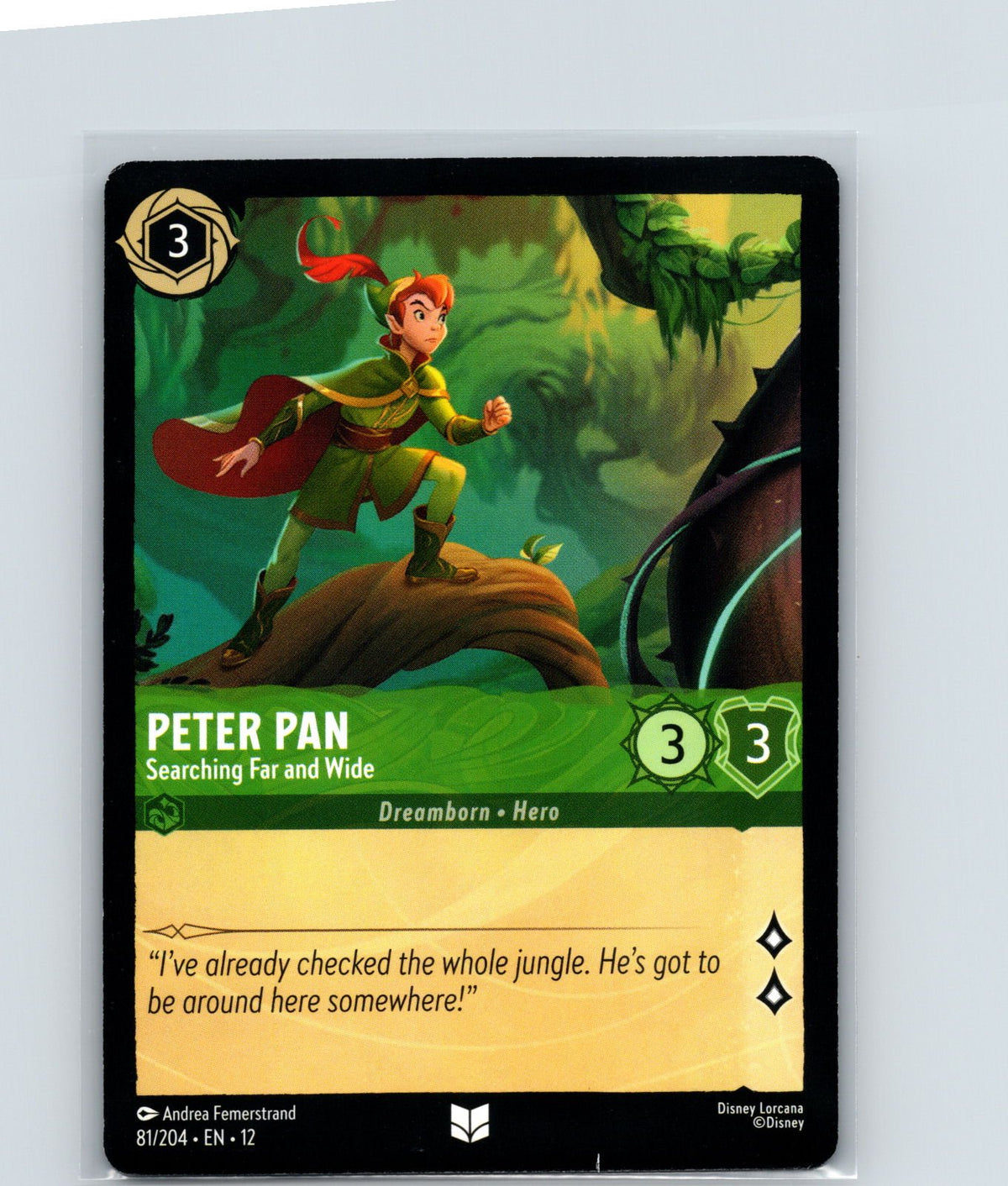 Peter Pan - Searching Far and Wide Uncommon Wilds Unknown 81/204 NM