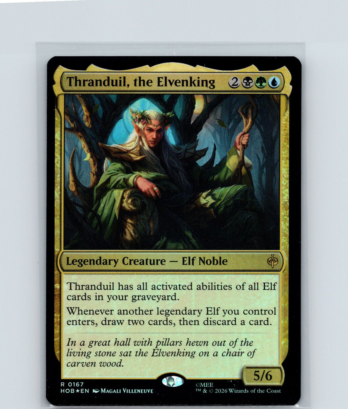 Thranduil, the Elvenking Foil R The Hobbit 167 NM
