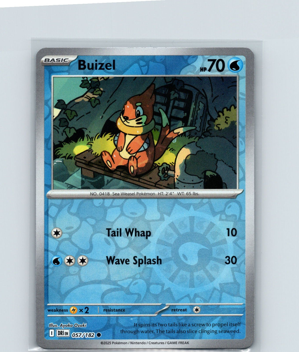 Buizel Reverse Holo Common SV10: Destined Rivals 057/182 NM
