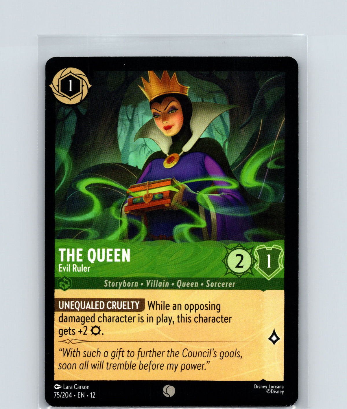 The Queen - Evil Ruler Common Wilds Unknown 75/204 NM