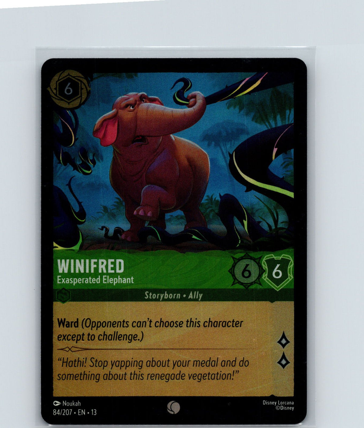 Winifred - Exasperated Elephant Common Attack of the Vine! 84/207 NM