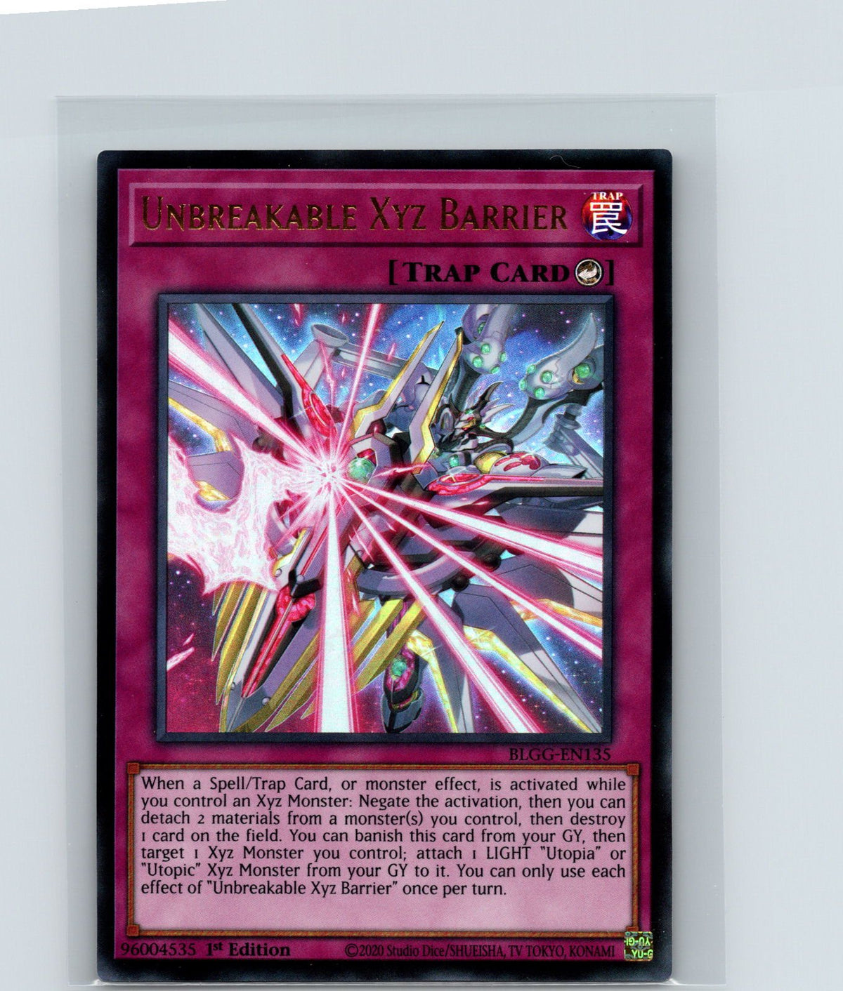 Unbreakable Xyz Barrier 1st Edition Ultra Rare BLGG-EN135 NM