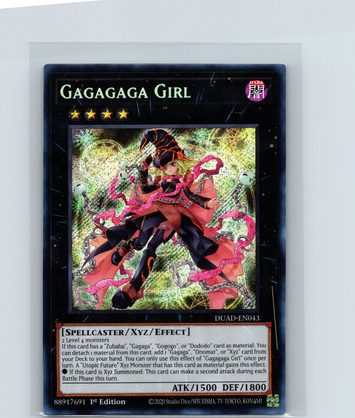 Gagagaga Girl 1st Edition Secret Rare Duelist's Advance DUAD-EN043 NM