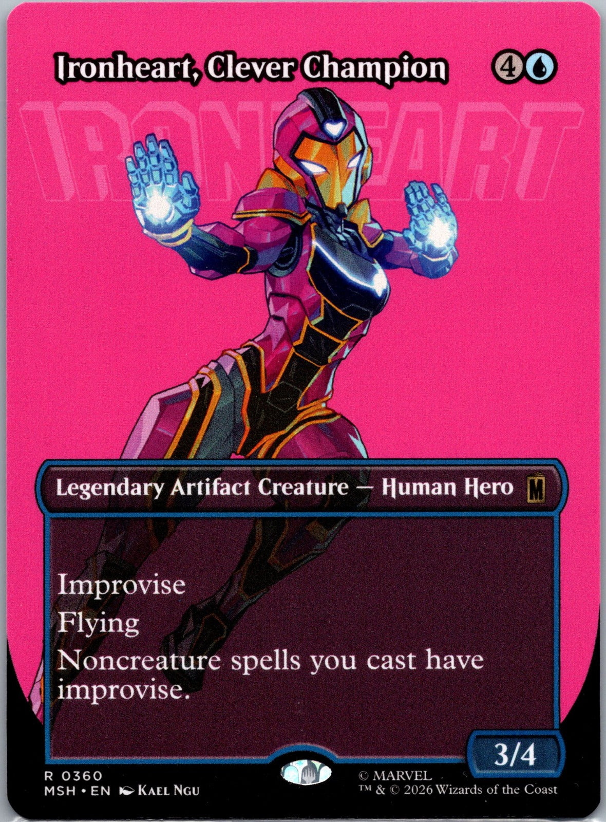 Ironheart, Clever Champion (Borderless) R Marvel Super Heroes 360 NM
