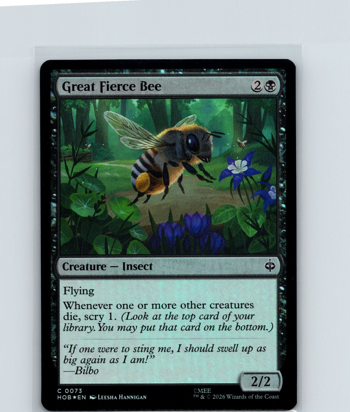 Great Fierce Bee Foil C The Hobbit 73 NM