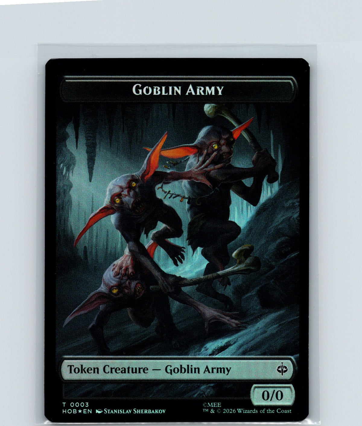 Goblin Army (0003) // Wolf Double-Sided Token Foil T The Hobbit 3 // 9 NM