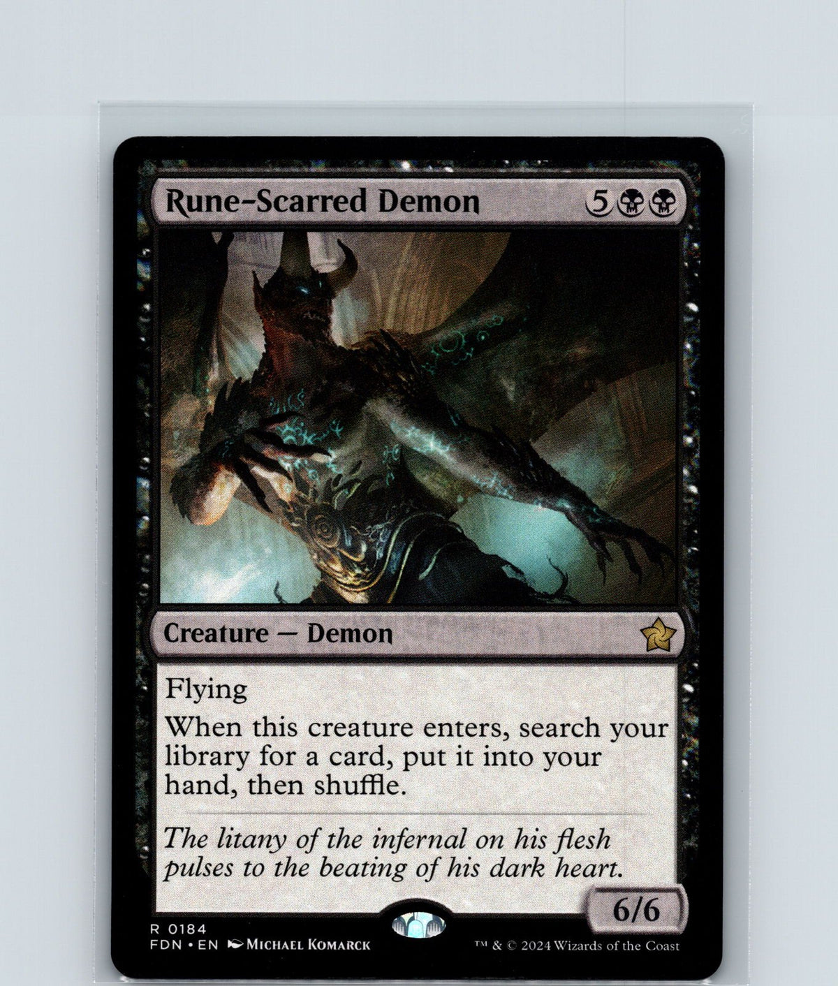 Rune-Scarred Demon R Foundations 184 NM
