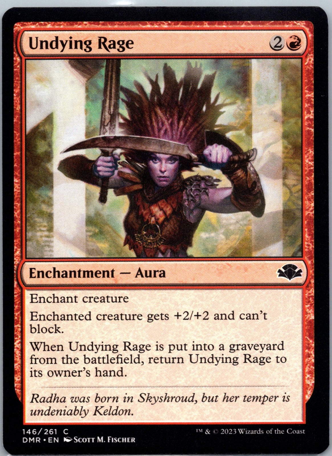 Undying Rage C Dominaria Remastered 146 NM