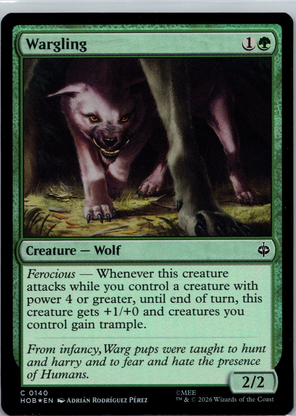 Wargling Foil C The Hobbit 140 NM