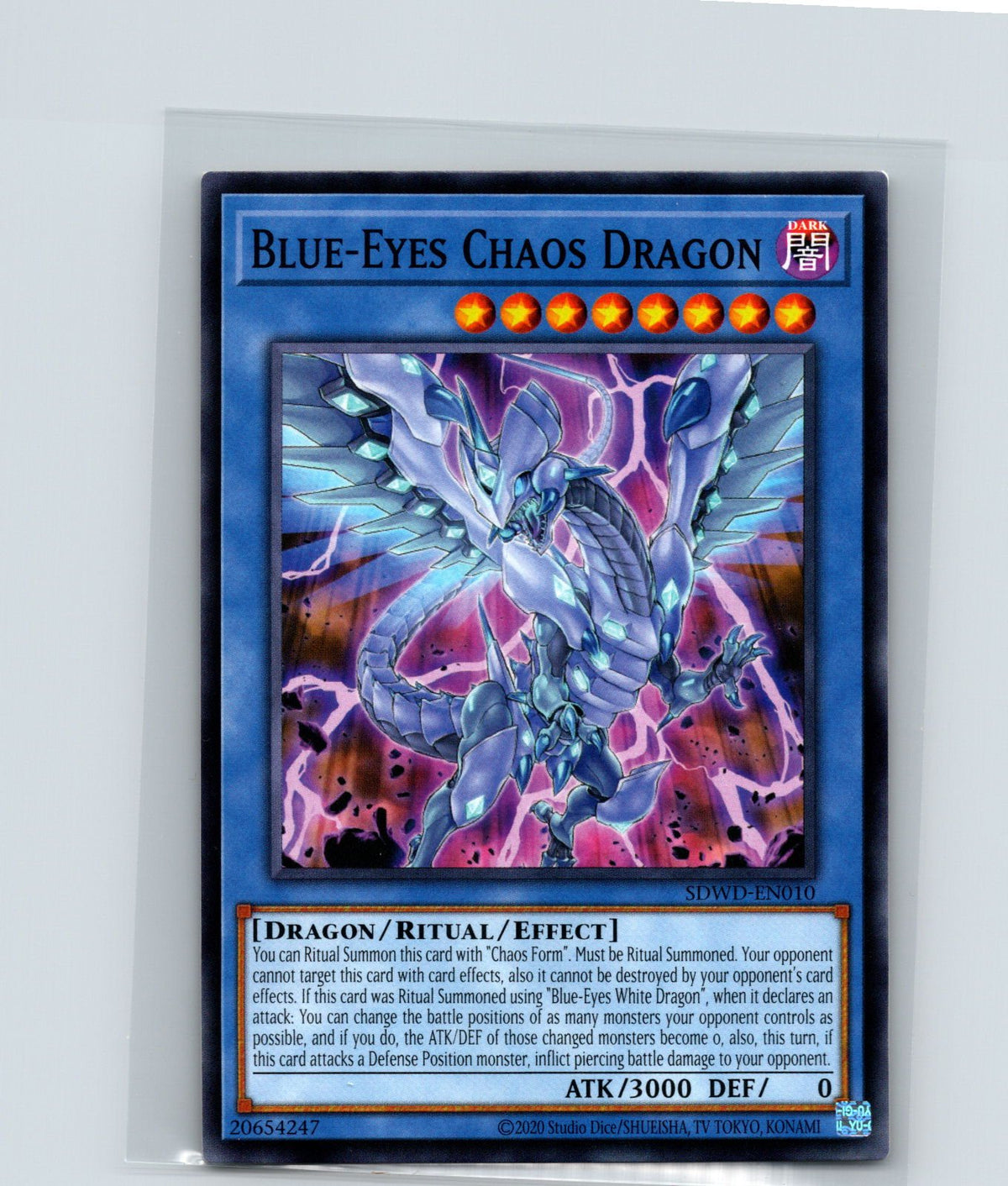 Blue-Eyes Chaos Dragon Unlimited Common SDWD-EN010 NM