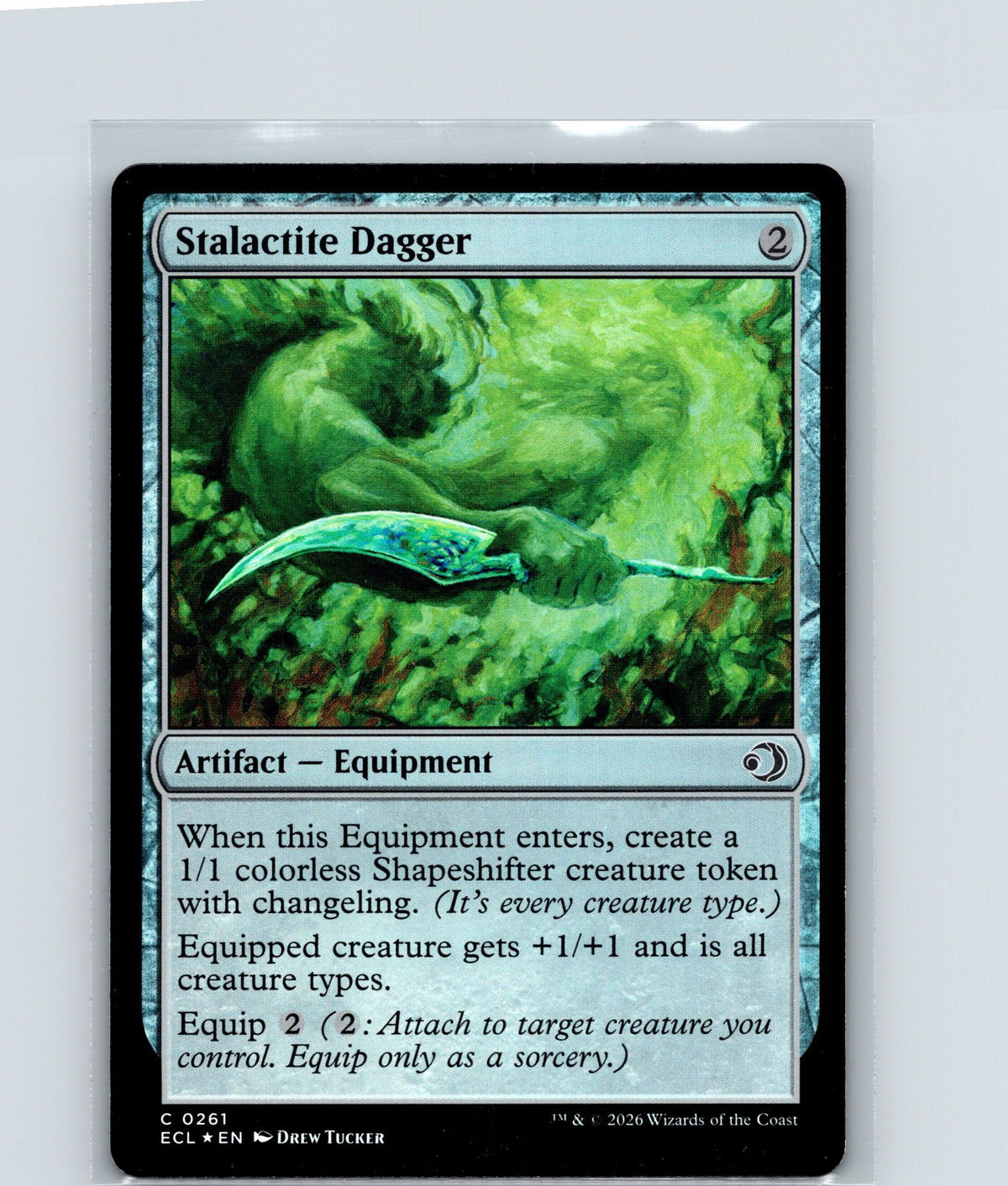 Stalactite Dagger Foil C Lorwyn Eclipsed 261 NM