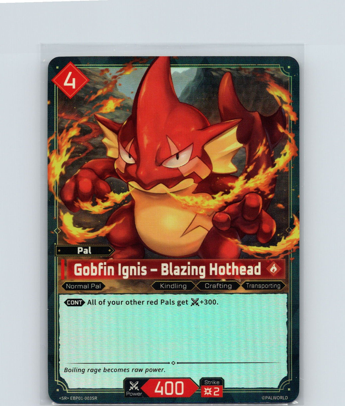 Gobfin Ignis - Blazing Hothead (SR) Foil Super Rare BP01 EBP01-003SR NM