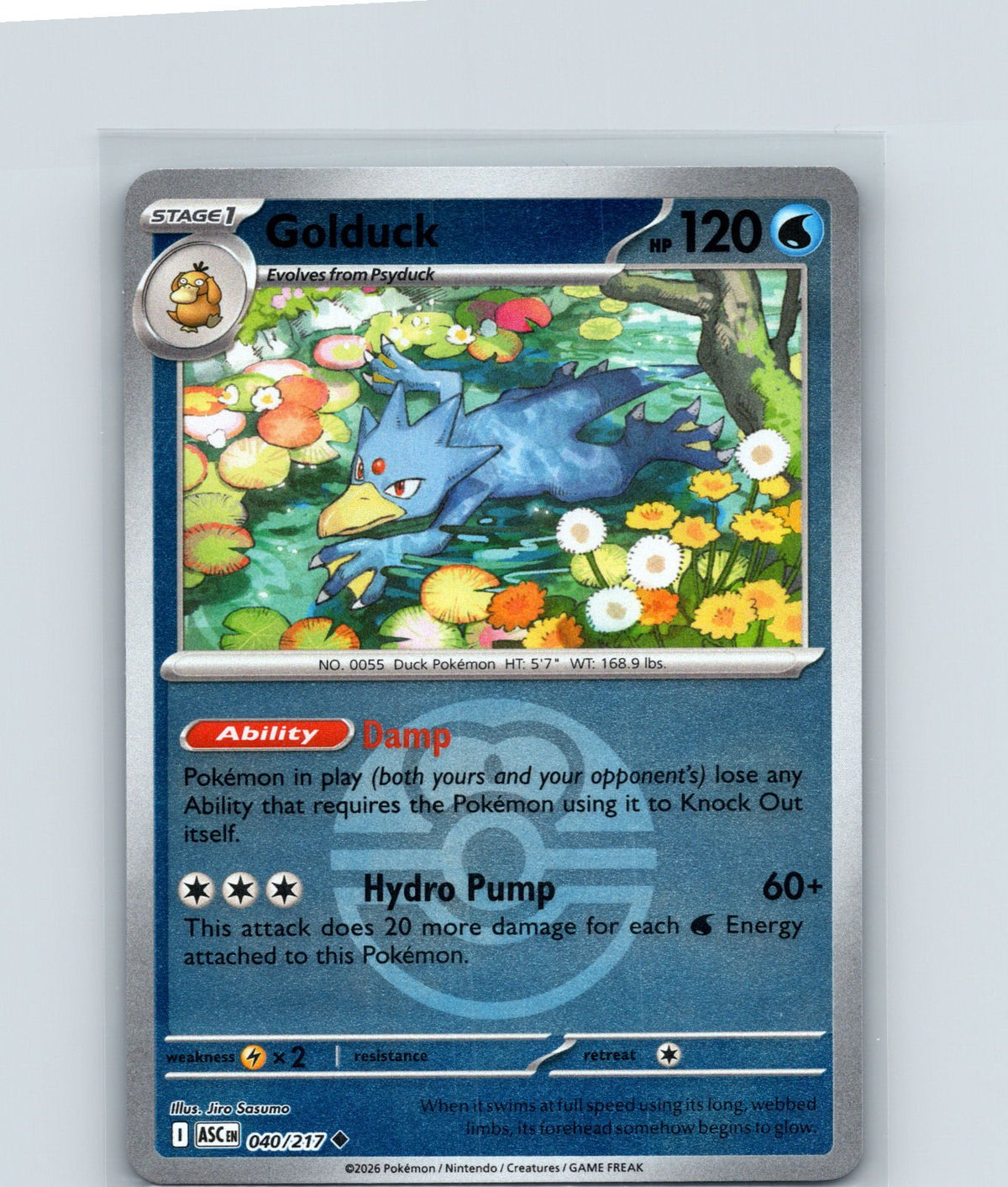 Golduck (Love Ball) Reverse Holo Uncommon ME: Ascended Heroes 040/217 NM