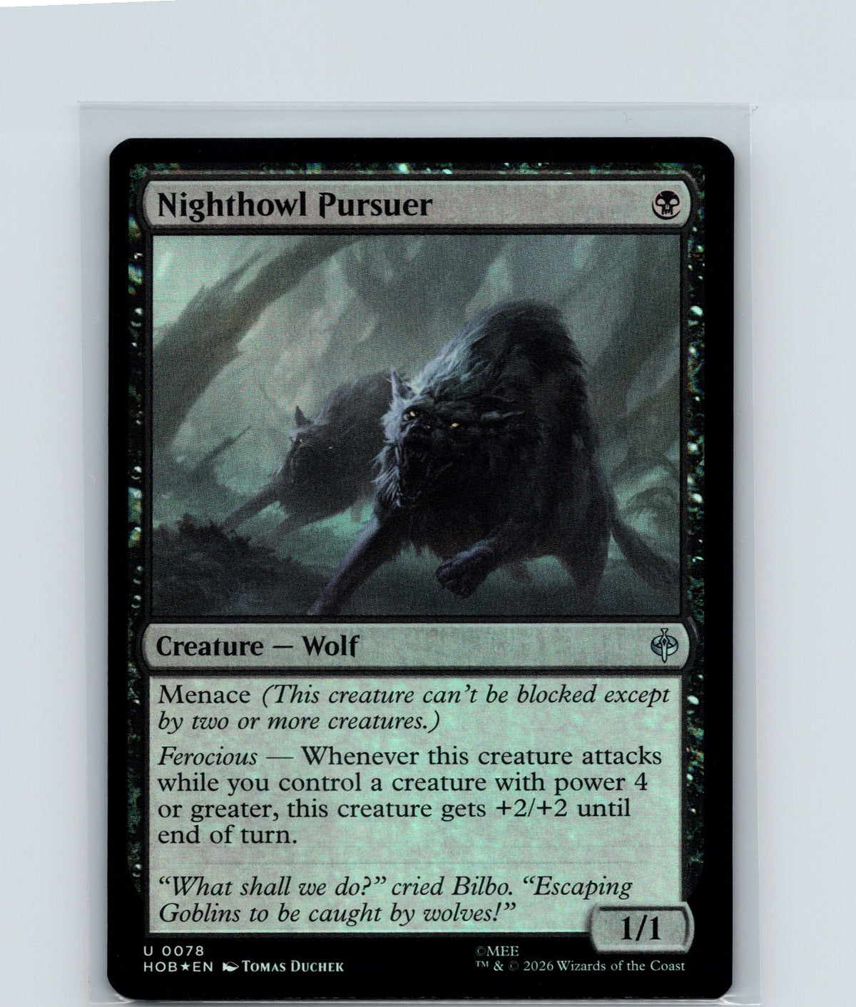 Nighthowl Pursuer Foil U The Hobbit 78 NM