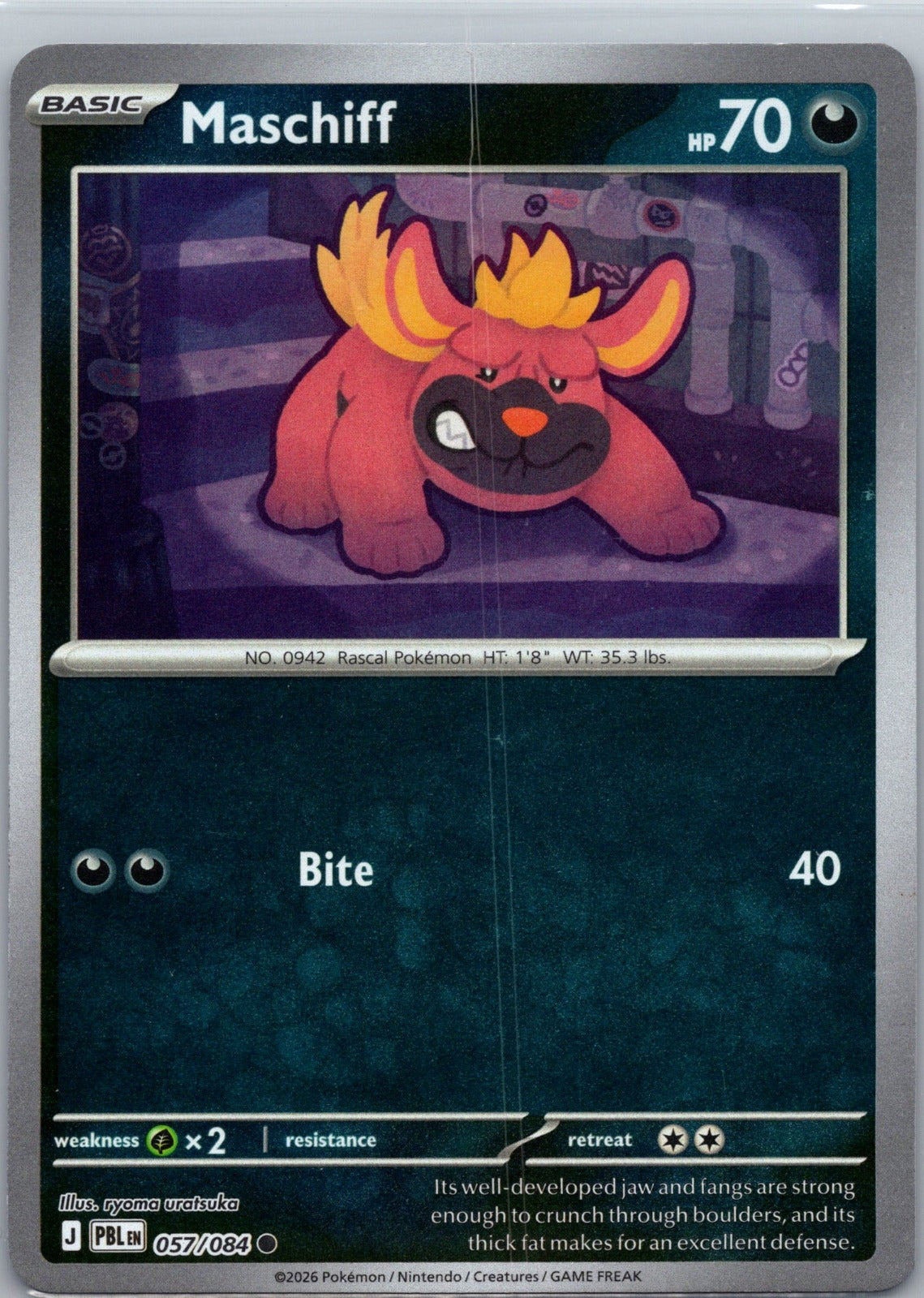 Maschiff Common ME05: Pitch Black 057/084 NM