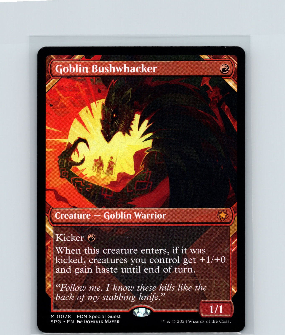 Goblin Bushwhacker (Showcase) M Special Guests 78 NM