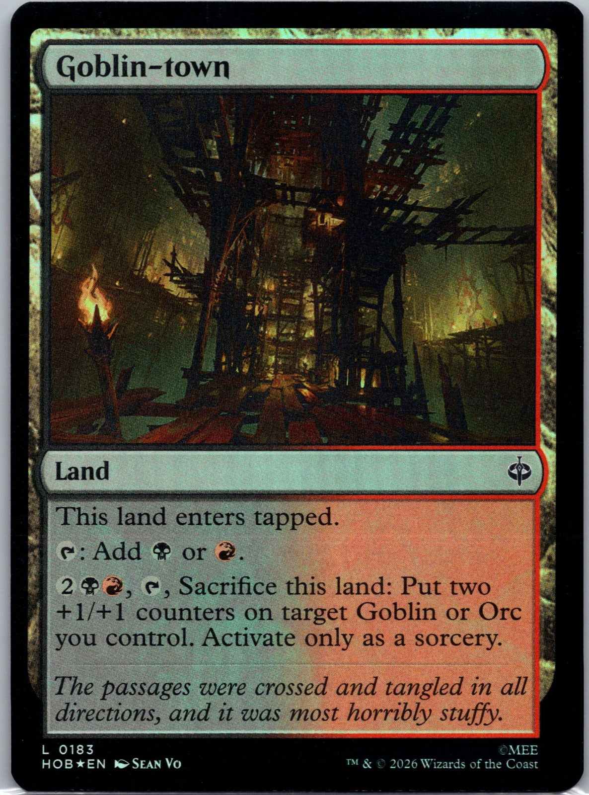 Goblin-town Foil L The Hobbit 183 NM