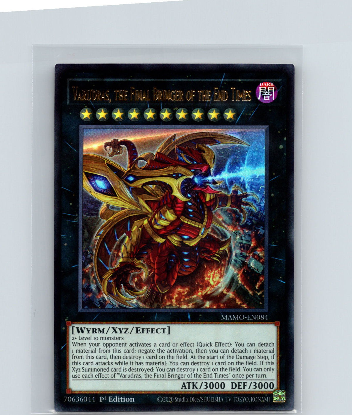 Varudras, the Final Bringer of the End Times 1st Ed Ultra Rare MAMO-EN084 NM