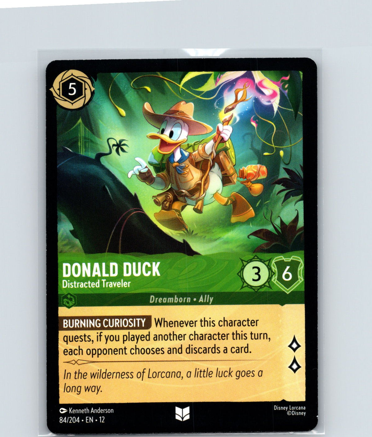 Donald Duck - Distracted Traveler Uncommon Wilds Unknown 84/204 NM