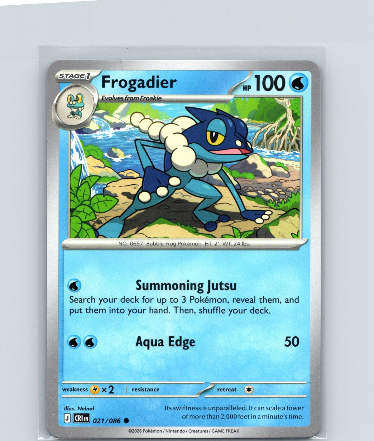 Frogadier Common ME04: Chaos Rising 021/086 NM