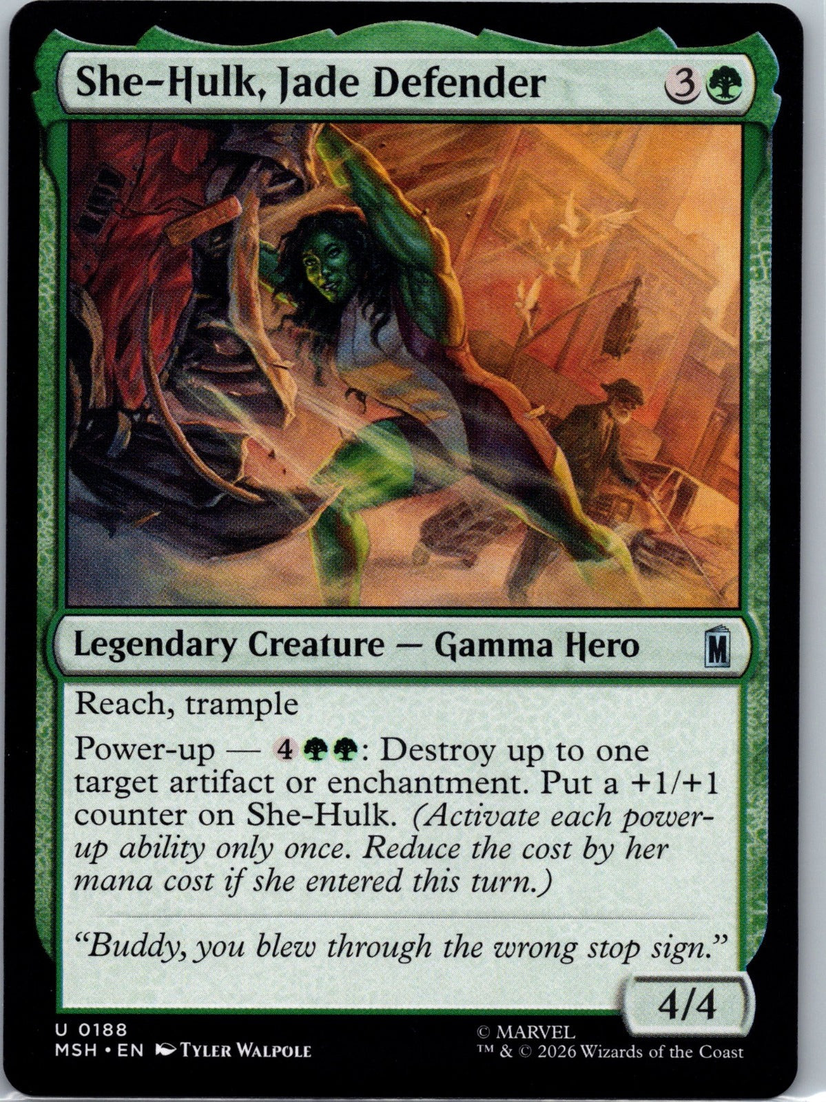 She-Hulk, Jade Defender U Marvel Super Heroes 188 NM