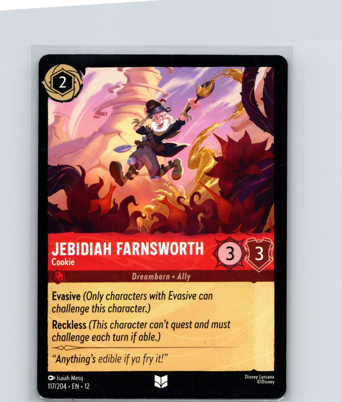 Jebidiah Farnsworth - Cookie Uncommon Wilds Unknown 117/204 NM