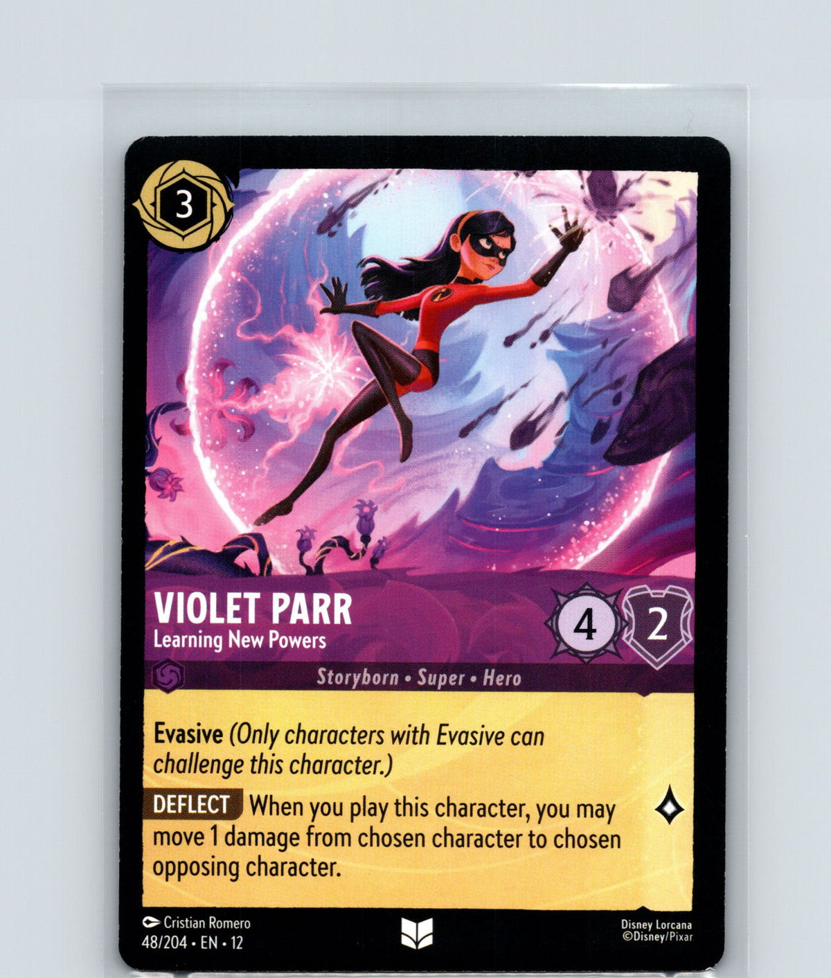Violet Parr - Learning New Powers Uncommon Wilds Unknown 48/204 NM