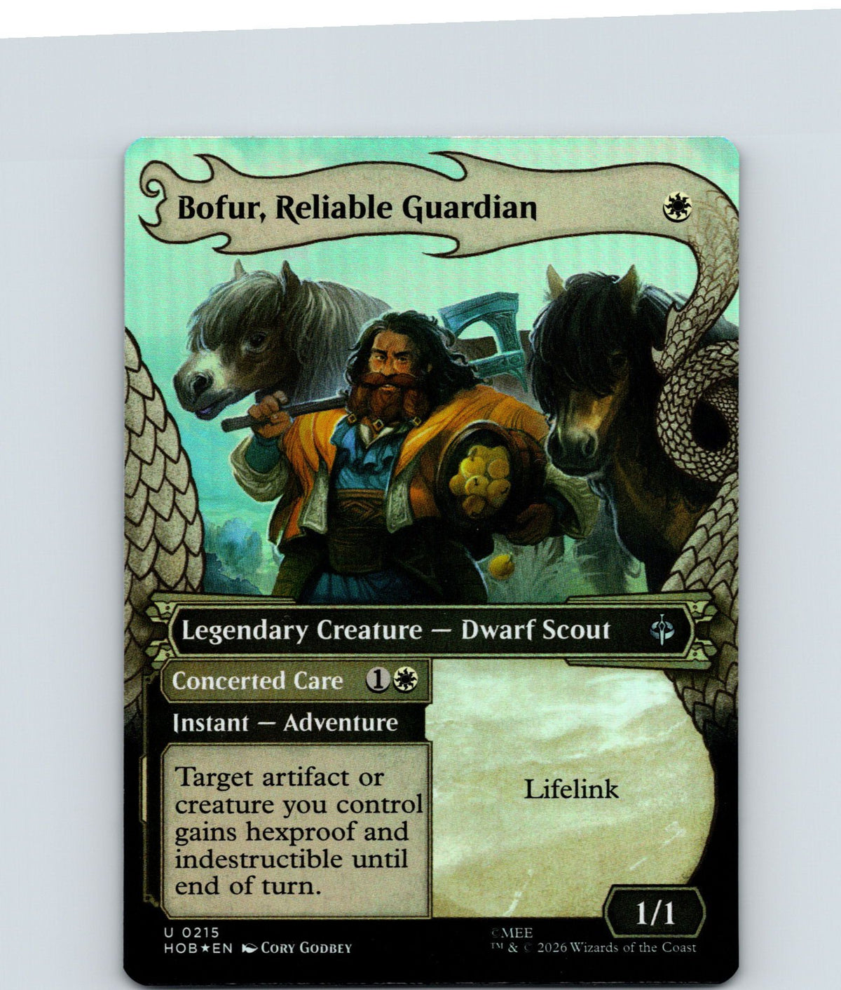 Bofur, Reliable Guardian (Showcase) Foil U The Hobbit 215 NM