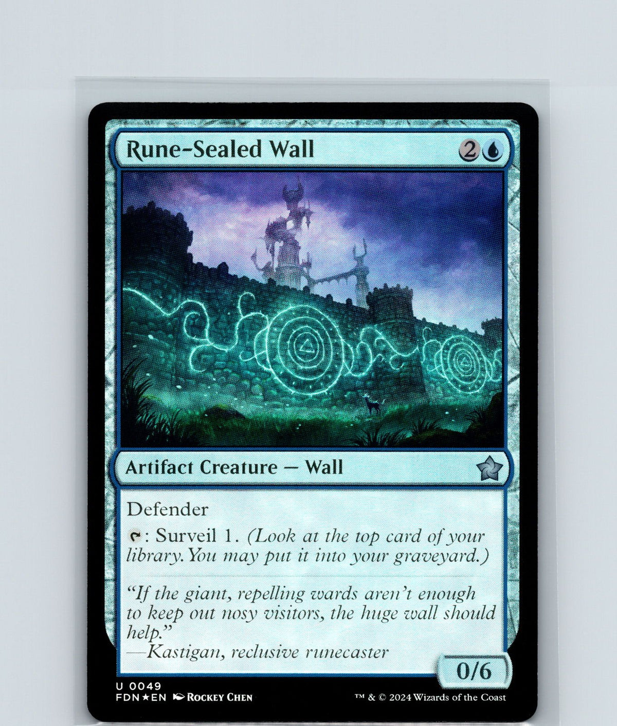 Rune-Sealed Wall Foil U Foundations 49 NM