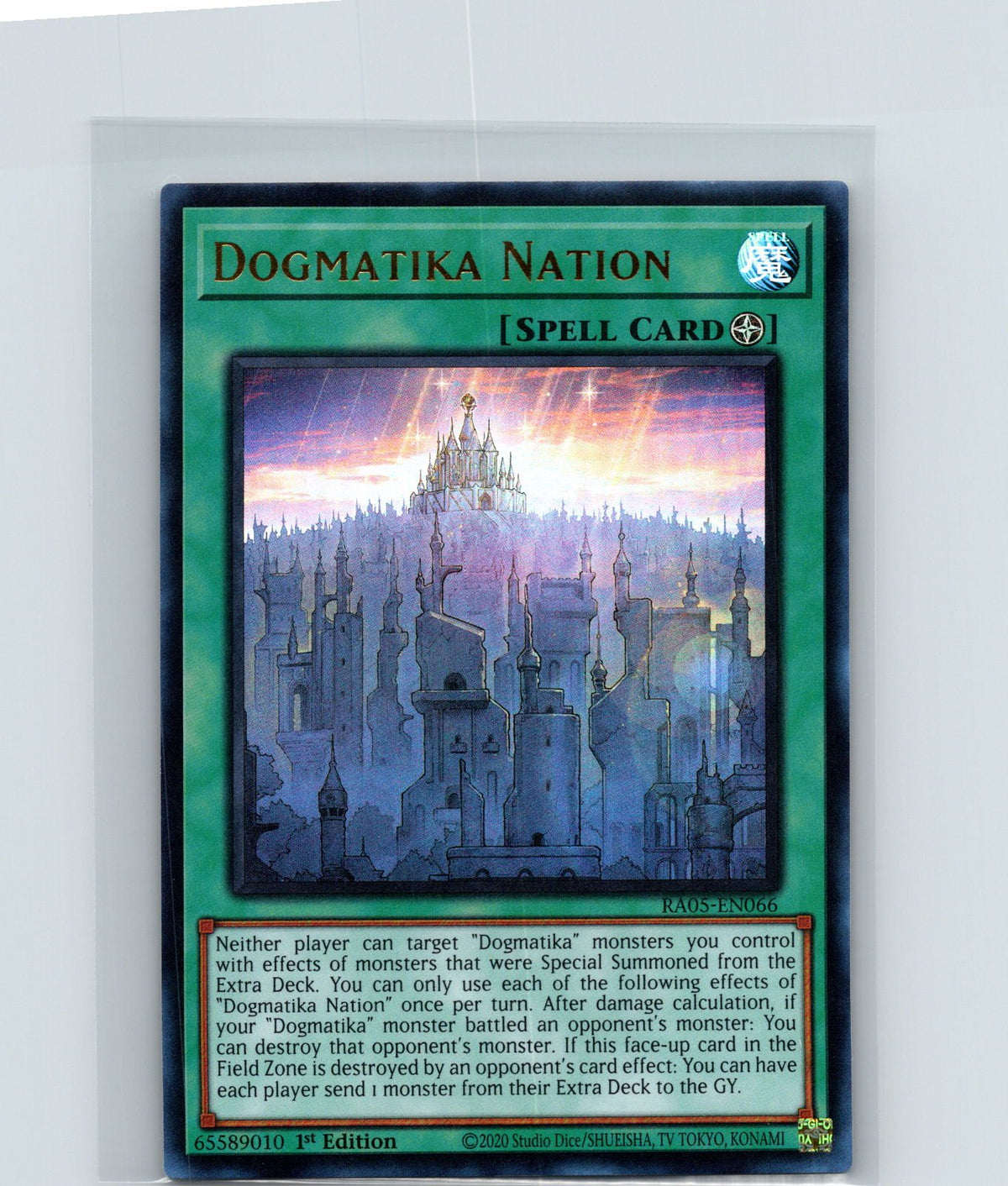 Dogmatika Nation 1st Edition Ultra Rare Rarity Collection 5 RA05-EN066 NM