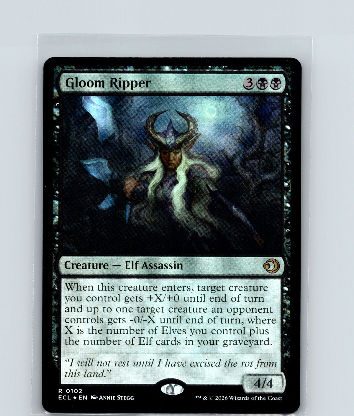 Gloom Ripper Foil R Lorwyn Eclipsed 102 NM