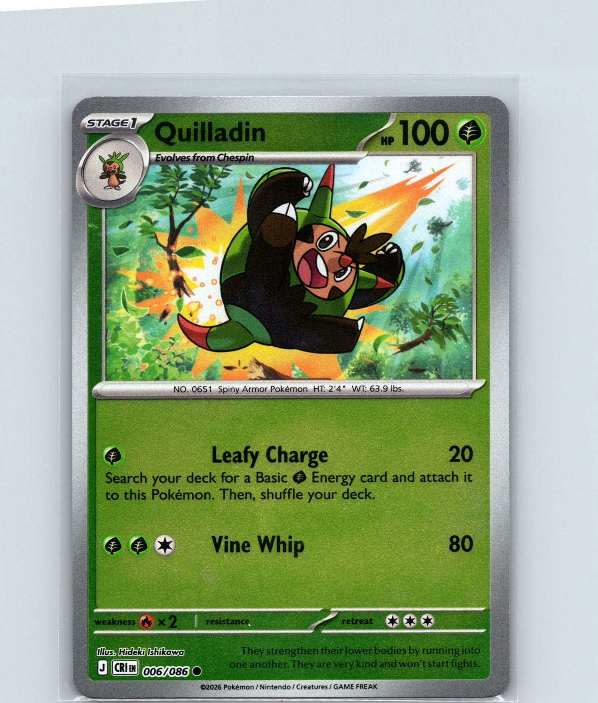 Quilladin Common ME04: Chaos Rising 006/086 NM
