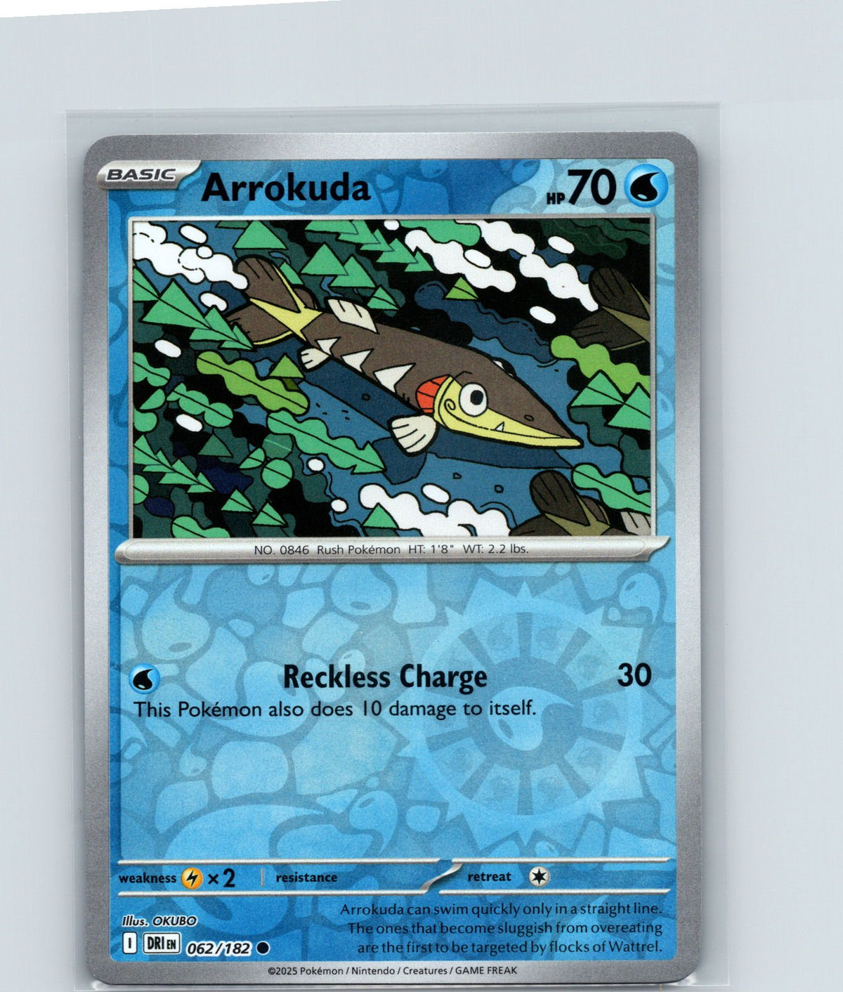 Arrokuda Reverse Holo Common SV10: Destined Rivals 062/182 NM