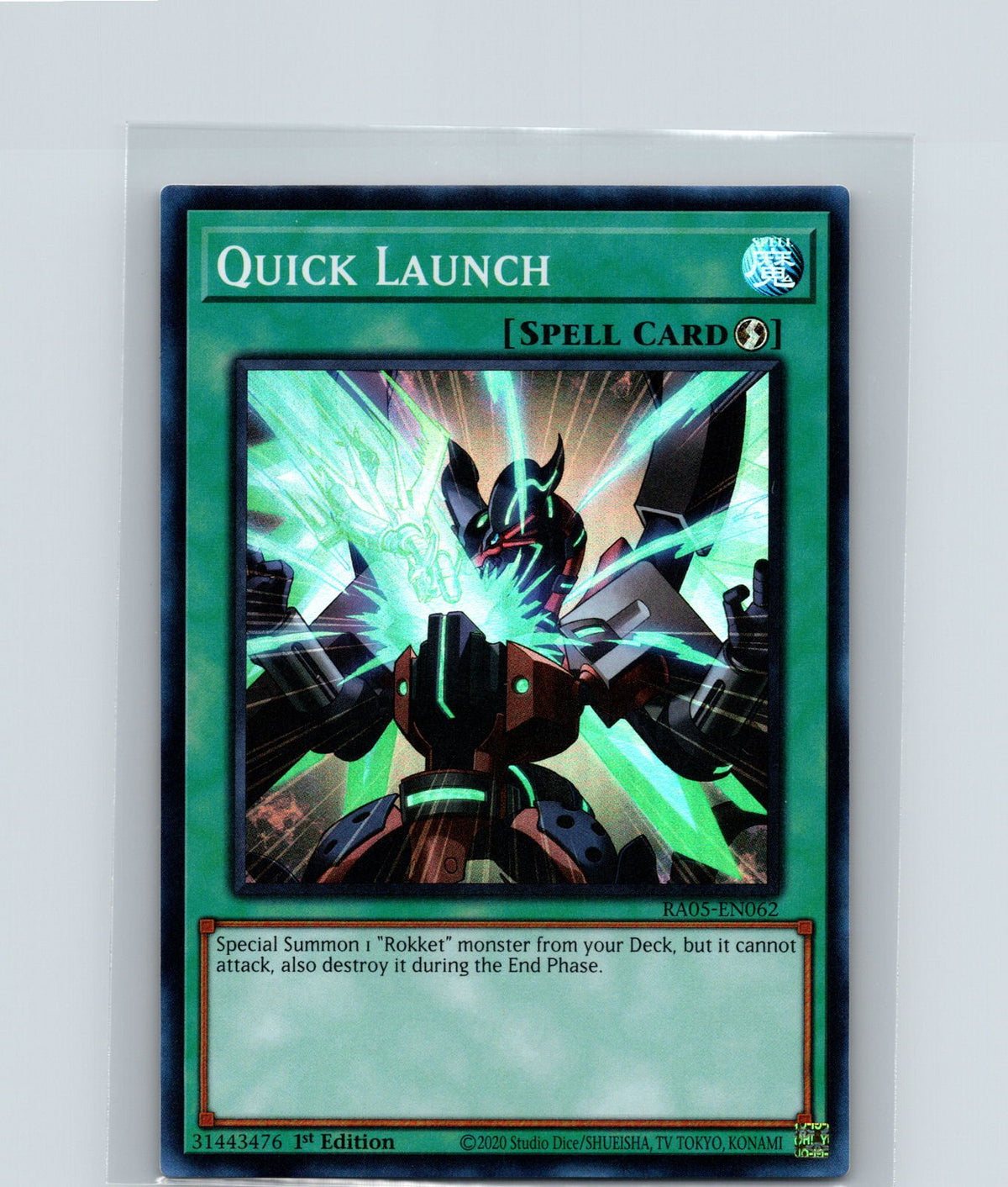 Quick Launch 1st Edition Super Rare Rarity Collection 5 RA05-EN062 NM