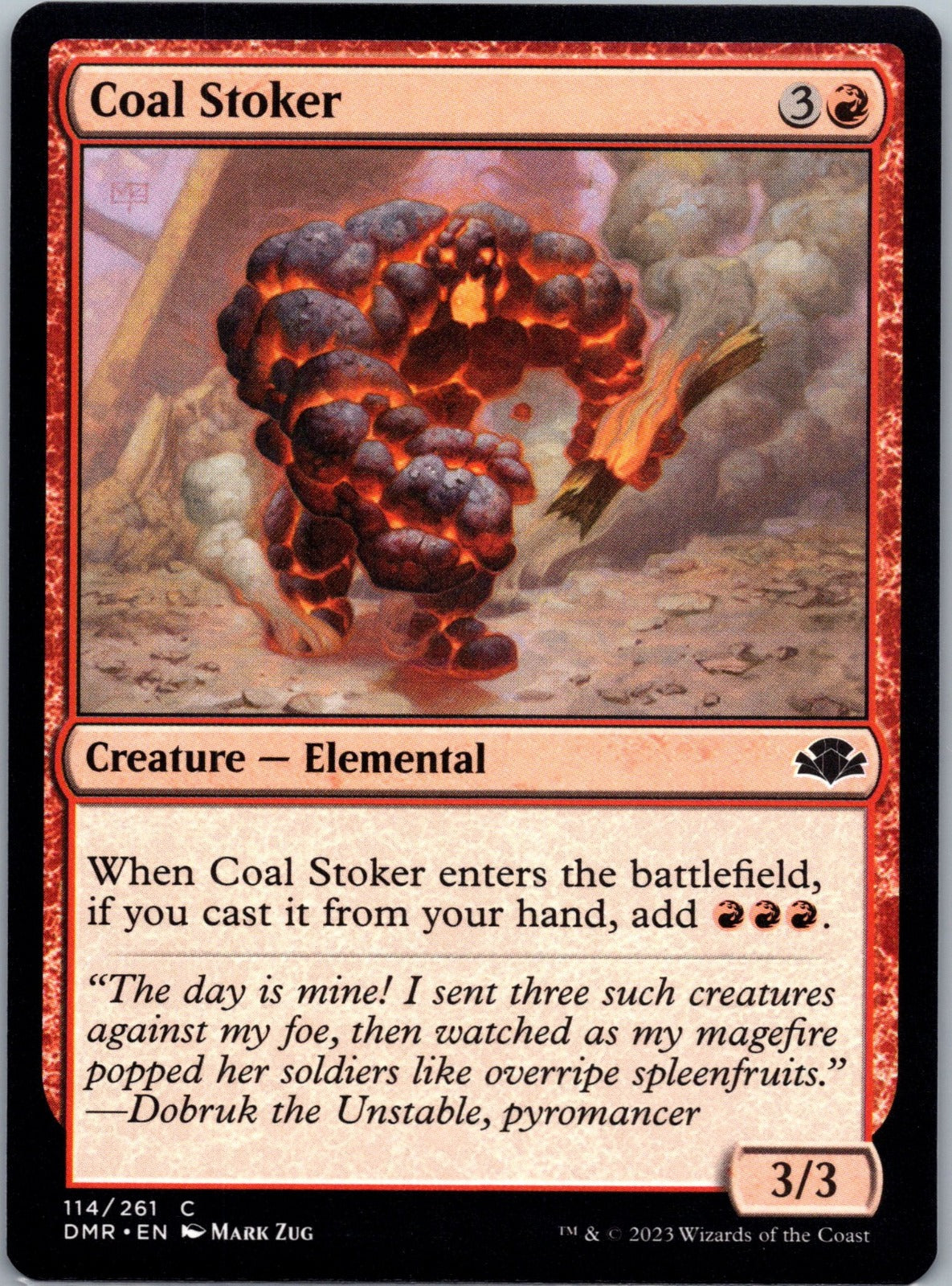 Coal Stoker C Dominaria Remastered 114 NM