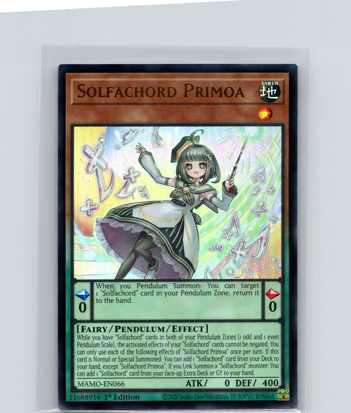Solfachord Primoa 1st Edition Ultra Rare Magnificent Monsters MAMO-EN066 NM