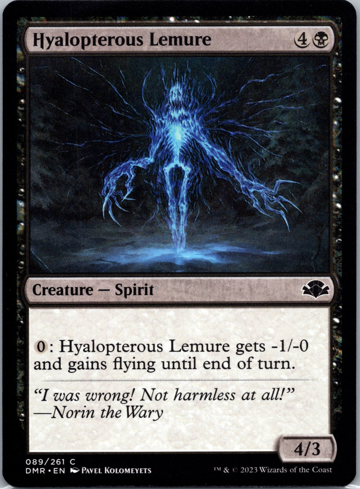 Hyalopterous Lemure C Dominaria Remastered 89 NM