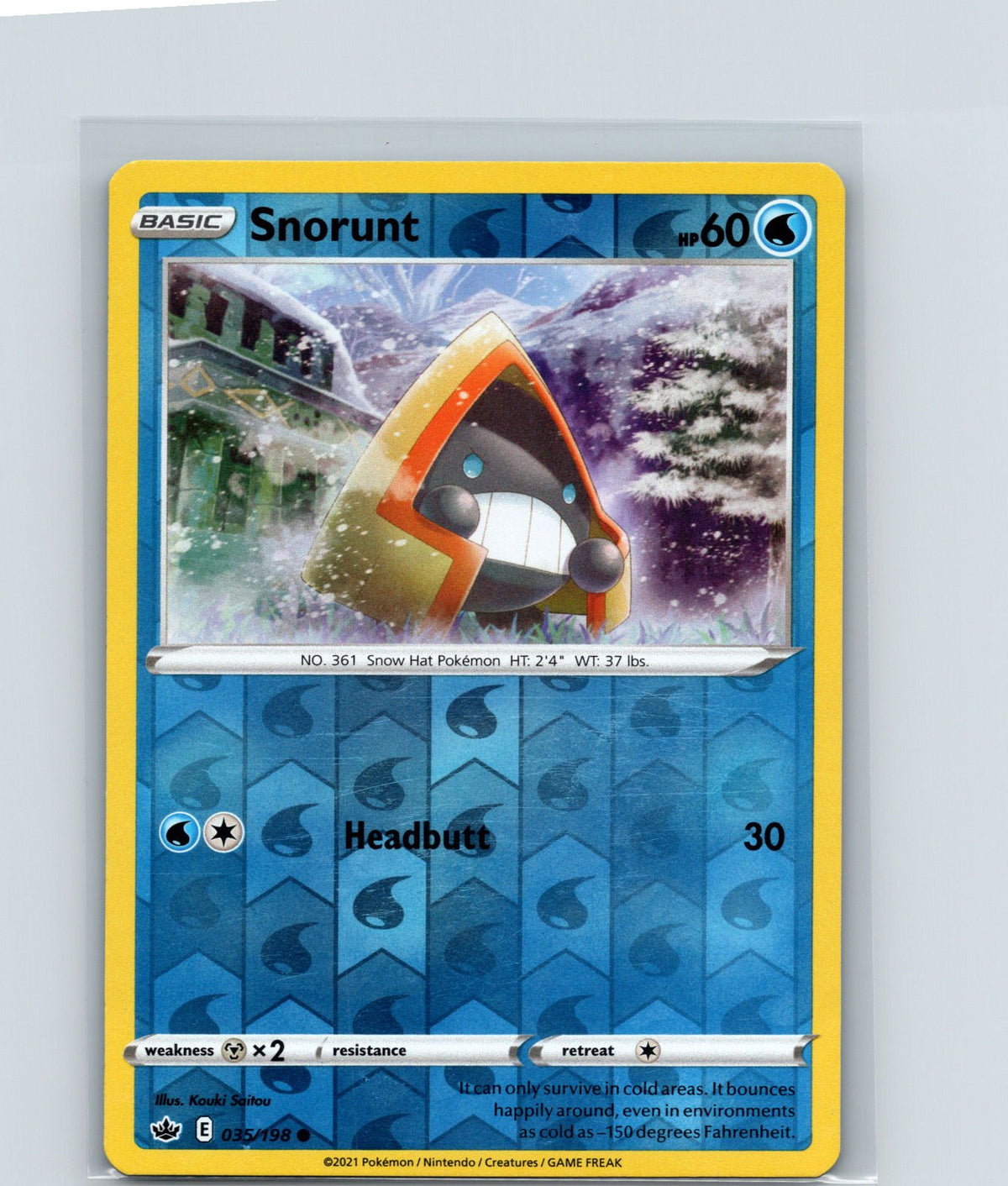 Snorunt Common SWSH06: Chilling Reign 035/198 NM