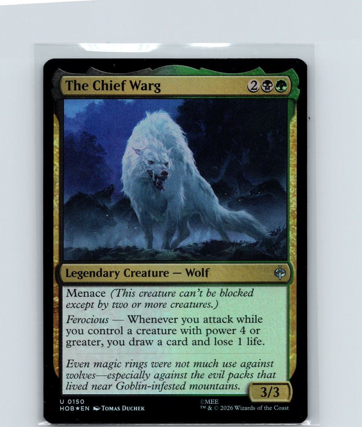 The Chief Warg Foil U The Hobbit 150 NM