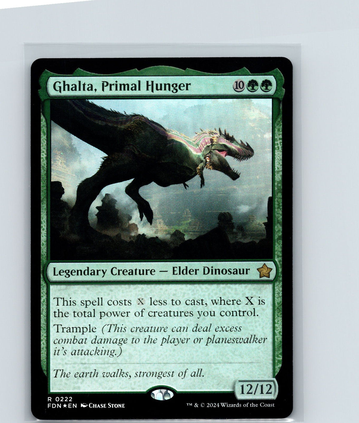Ghalta, Primal Hunger Foil R Foundations 222 NM