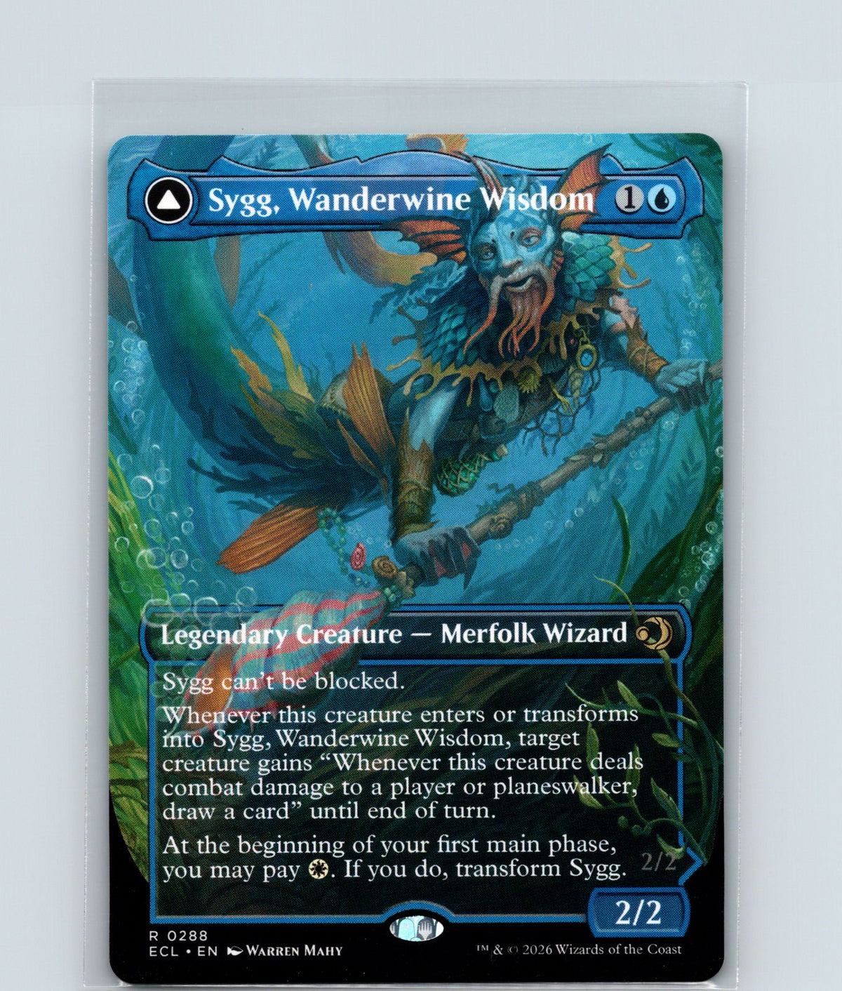 Sygg, Wanderwine Wisdom (Borderless) R Lorwyn Eclipsed 288 NM