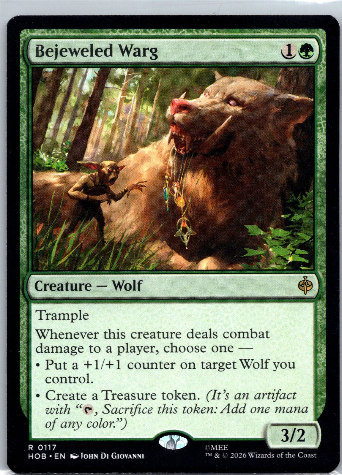 Bejeweled Warg R The Hobbit 117 NM