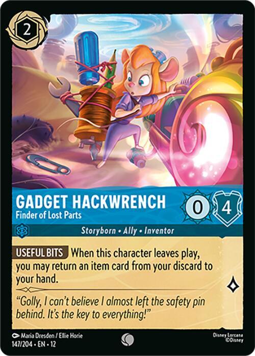 Gadget Hackwrench - Finder of Lost Parts Common Wilds Unknown 147/204 NM
