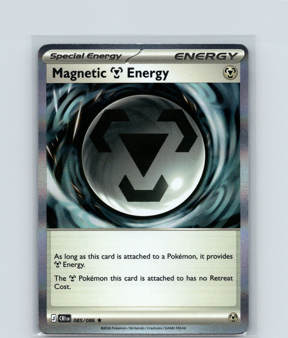 Magnetic Metal Energy Holo Rare ME04: Chaos Rising 085/086 NM
