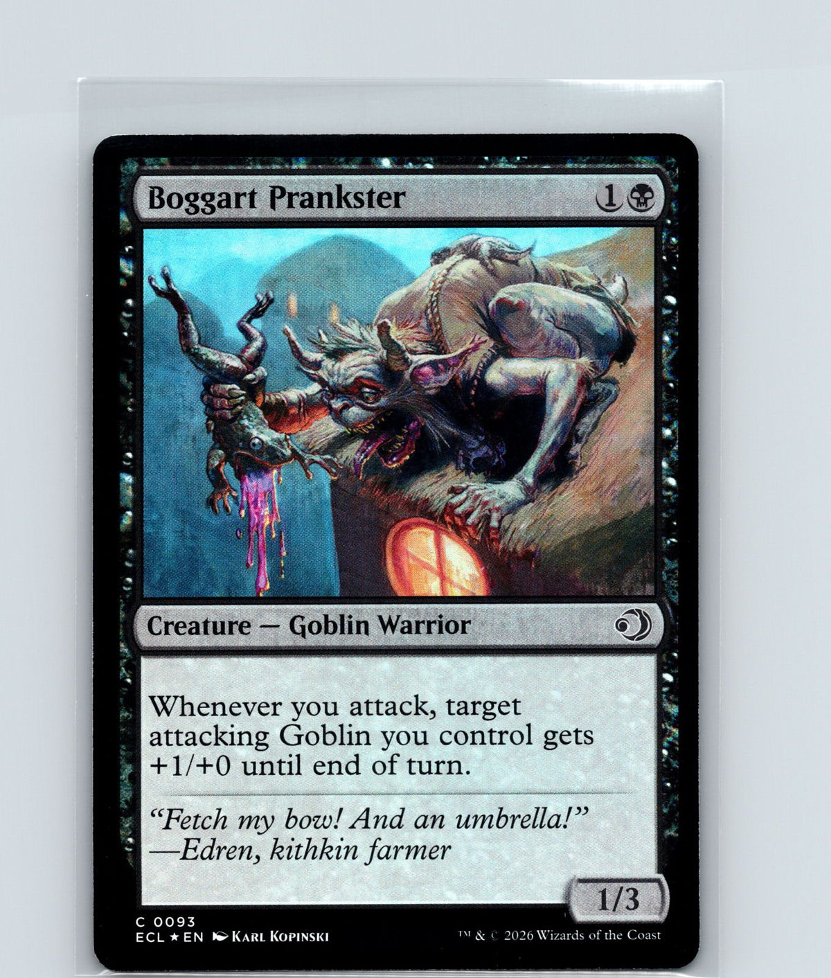 Boggart Prankster Foil C Lorwyn Eclipsed 93 NM